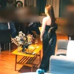 ドレスを着た女性